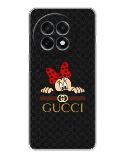 Чехол для OnePlus Ace 5 с картинкой «Минни Маус Gucci — черный» Чехол для OnePlus Ace 5 с картинкой «Минни Маус Gucci — черный»