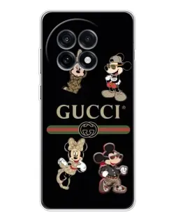 Чехол для OnePlus Ace 5 с картинкой «Gucci — герои Disney и монограмма»