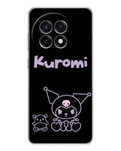 Чохол для OnePlus Ace 5 з картинкою «Kuromi — чорний мінімалізм»