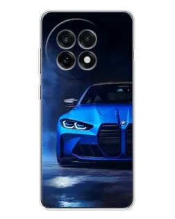 Чехол для OnePlus Ace 5 с картинкой «Голубая BMW M4»