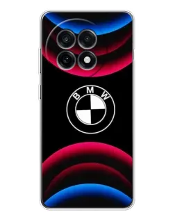 Чехол для OnePlus Ace 5 с картинкой «Логотип BMW и неоновые дуги»