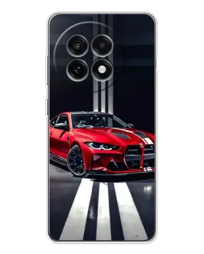 Чехол для OnePlus Ace 5 с картинкой «Красная BMW на дороге» Чехол для OnePlus Ace 5 с картинкой «Красная BMW на дороге»