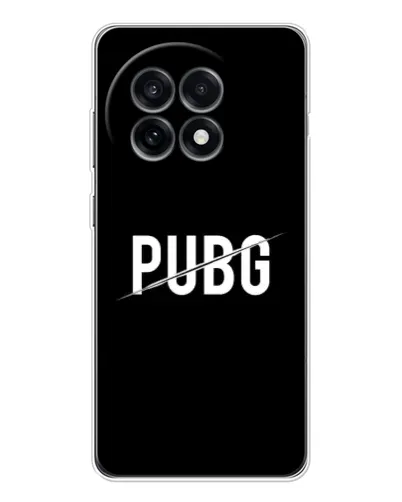 Чехол для OnePlus Ace 5 с картинкой «PUBG — белый логотип»