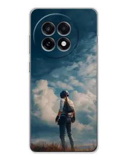 Чехол для OnePlus Ace 5 с картинкой «Герой PUBG на скале»