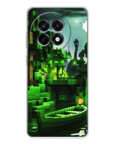 Чехол для OnePlus Ace 5 с картинкой «Minecraft лесной пейзаж»