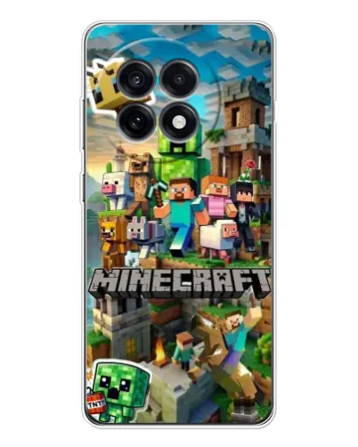 Чехол для OnePlus Ace 5 с картинкой «Замок Minecraft»