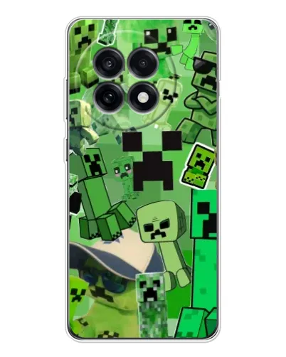 Чехол для OnePlus Ace 5 с картинкой «Криперы Minecraft»