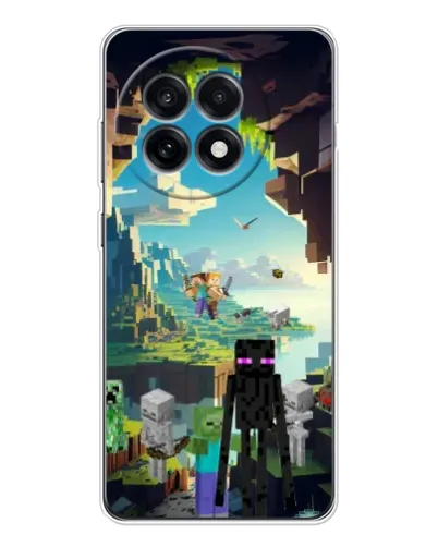 Чехол для OnePlus Ace 5 с картинкой «Эндермен в лесу»