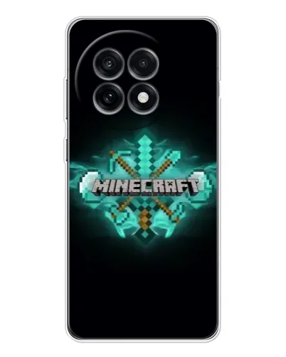 Чехол для OnePlus Ace 5 с картинкой «Minecraft Diamond лого»