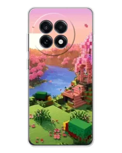 Чехол для OnePlus Ace 5 с картинкой «Розовое дерево Minecraft»