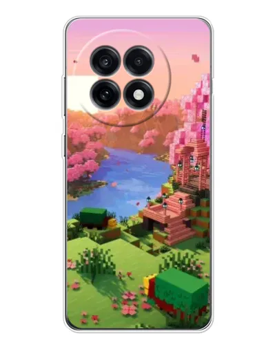 Чехол для OnePlus Ace 5 с картинкой «Розовое дерево Minecraft»