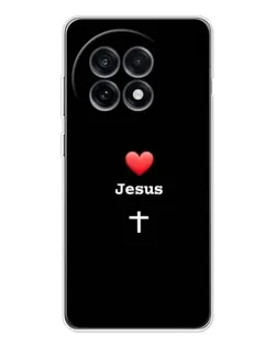 Чохол для OnePlus Ace 5 з картинкою «Серце - Jesus»