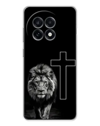 Чохол для OnePlus Ace 5 з картинкою «Лев та Хрест»