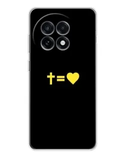 Чохол для OnePlus Ace 5 з картинкою «Серце та Хрест»