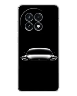 Чехол для OnePlus Ace 5 с картинкой «Фары Tesla Night»