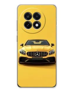 Чехол для OnePlus Ace 5 с картинкой «Желтый Mercedes GT»