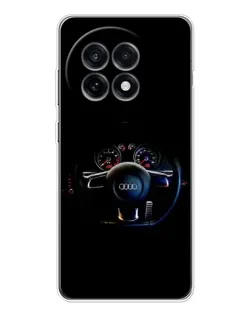 Чехол для OnePlus Ace 5 с картинкой «Салон Audi — руль» Чехол для OnePlus Ace 5 с картинкой «Салон Audi — руль»