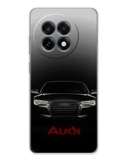 Чехол для OnePlus Ace 5 с картинкой «Audi — градиентный контур»