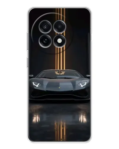 Чехол для OnePlus Ace 5 с картинкой «Lamborghini золотые линии»