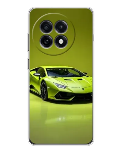Чехол для OnePlus Ace 5 с картинкой «Салатовый Lamborghini Huracan»