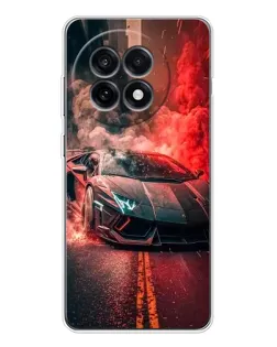 Чехол для OnePlus Ace 5 с картинкой «Lamborghini красный дым»