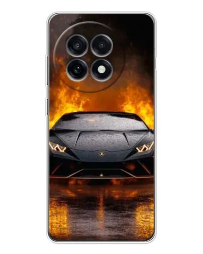 Чехол для OnePlus Ace 5 с картинкой «Lamborghini в огне»