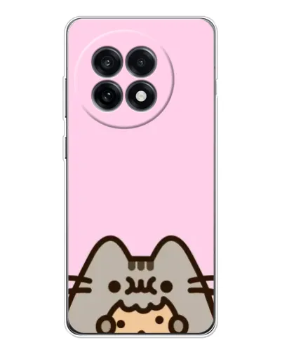 Чехол для OnePlus Ace 5 с картинкой «Pusheen и печенье»