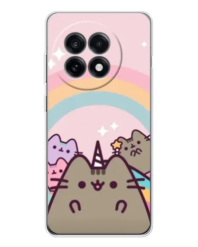 Чехол для OnePlus Ace 5 с картинкой «Единорог Pusheen»