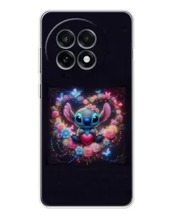 Чехол для OnePlus Ace 5 с картинкой «Stitch в цветах» Чехол для OnePlus Ace 5 с картинкой «Stitch в цветах»