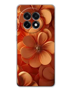 Чохол для OnePlus Ace 5 з картинкою «Помаранчева макро квітка»