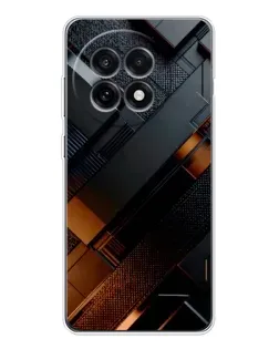 Чохол для OnePlus Ace 5 з картинкою «Чорні геометричні блоки»