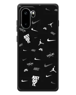 Чохол для OnePlus Ace 6 з картинкою «Nike Black Pattern»
