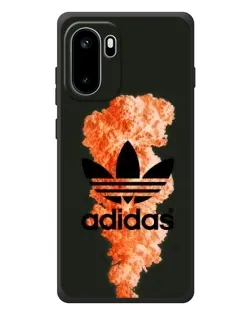 Чохол для OnePlus Ace 6 з картинкою «Помаранчевий дим Adidas»