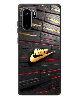 Чохол для OnePlus Ace 6 з картинкою «Золотий Nike на металі»