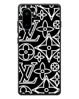 Чохол для OnePlus Ace 6 з картинкою «Чорно-білий візерунок LV»