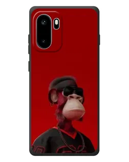 Чохол для OnePlus Ace 6 з картинкою «Bored Ape в червоному»