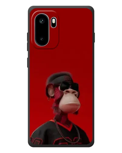 Чохол для OnePlus Ace 6 з картинкою «Bored Ape в червоному»