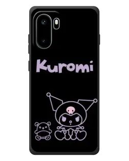 Чехол для OnePlus Ace 6 с картинкой «Kuromi — черный минимализм» Чехол для OnePlus Ace 6 с картинкой «Kuromi — черный минимализм»
