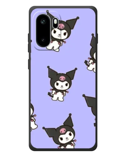 Чехол для OnePlus Ace 6 с картинкой «Паттерн с Kuromi» Чехол для OnePlus Ace 6 с картинкой «Паттерн с Kuromi»
