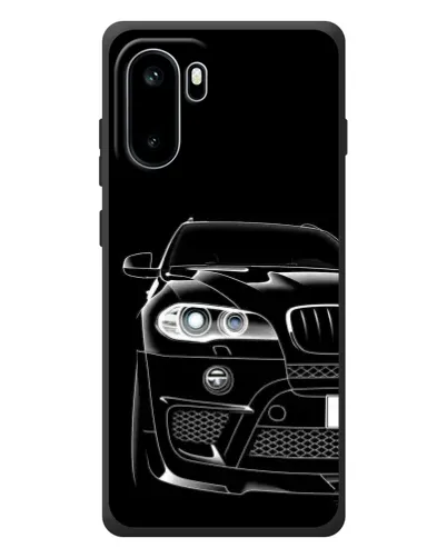 Чехол для OnePlus Ace 6 с картинкой «Темный силуэт BMW»