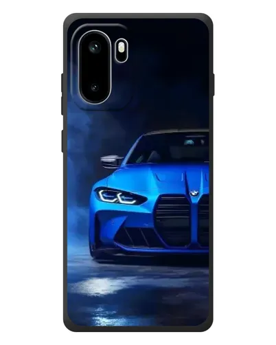 Чехол для OnePlus Ace 6 с картинкой «Голубая BMW M4»
