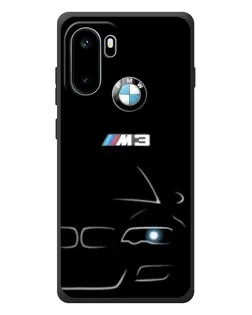 Чехол для OnePlus Ace 6 с картинкой «Минималистичный принт BMW M3»