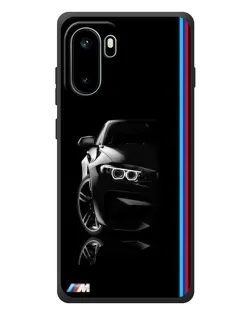 Чехол для OnePlus Ace 6 с картинкой «Силуэт BMW в темноте»