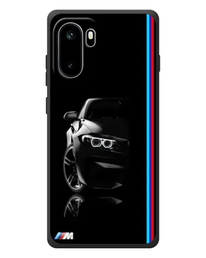 Чехол для OnePlus Ace 6 с картинкой «Силуэт BMW в темноте»