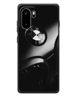 Чехол для OnePlus Ace 6 с картинкой «Эмблема BMW — макро»