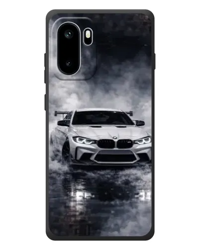 Чехол для OnePlus Ace 6 с картинкой «BMW сквозь туман»