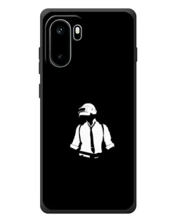 Чехол для OnePlus Ace 6 с картинкой «PUBG — белый шлем»