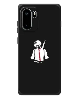 Чехол для OnePlus Ace 6 с картинкой «PUBG — силуэт воина»