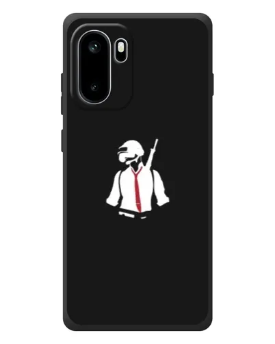 Чехол для OnePlus Ace 6 с картинкой «PUBG — силуэт воина»