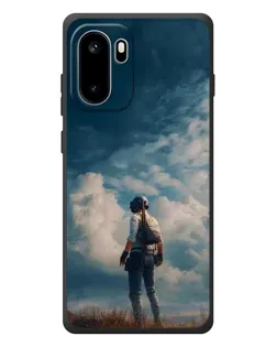 Чехол для OnePlus Ace 6 с картинкой «Герой PUBG на скале»